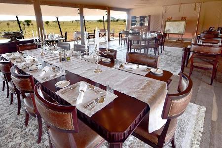 Die Alternative: der Dining Room unterm Zeltdach