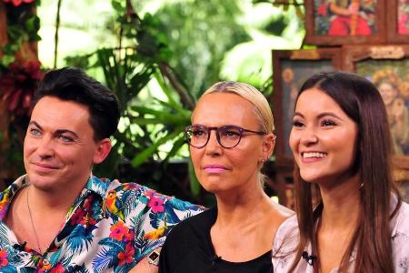 Matthias, Natascha und Kattia bei der Wiedersehens-Show