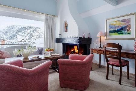 Kaminfeuer und Panoramablick: Thurnher's-Suite