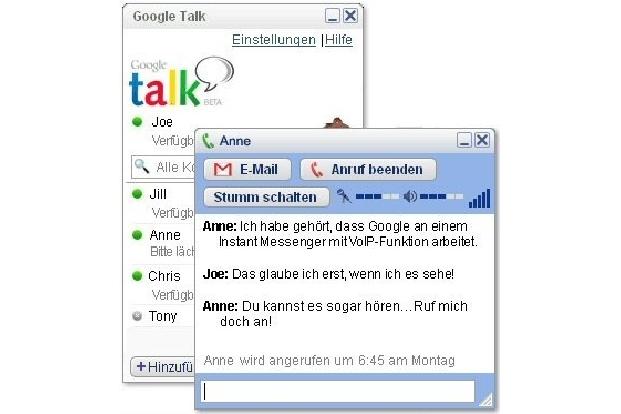 Der browserunabhängige Client für Google Talk, kann auch mit Jabber-Kontakten direkt kommunizieren.