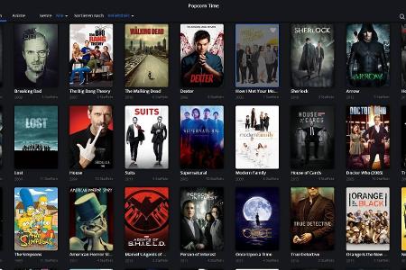 Das Angebot des Streaming-Dienstes Popcorn Time besteht häufig aus illegalen Quellen.