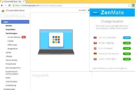 Wer US-Serien über das Internet sehen möchte, benötigt hierfür manchmal eine US-IP-Adresse. Per ZenMate können Chrome-Nutzer...