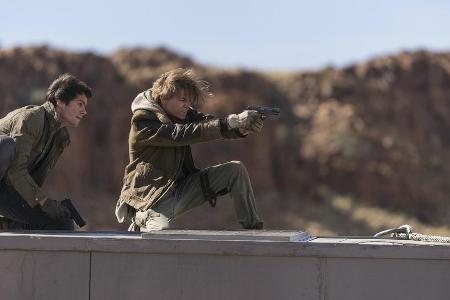 Dylan O'Brian (Thomas) und Thomas Brodie-Sangster (Newt) in 