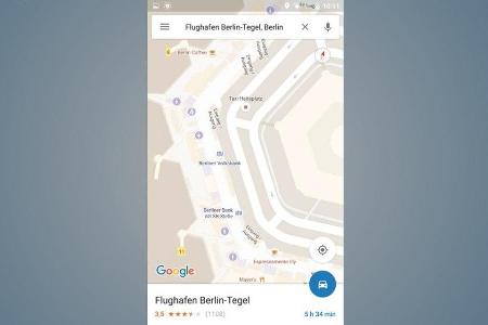 In manchen großen Gebäuden wie etwa Flughäfen steht Google Maps auch für die Indoor-Navigation zur Verfügung.