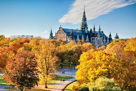 Das Nordische Museum in Stockholm befasst sich mit der Kulturgeschichte der Schweden