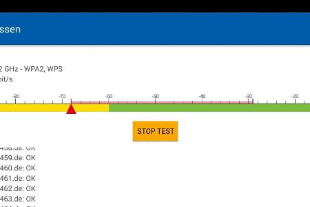 Die Signalstärke des WLANs messen