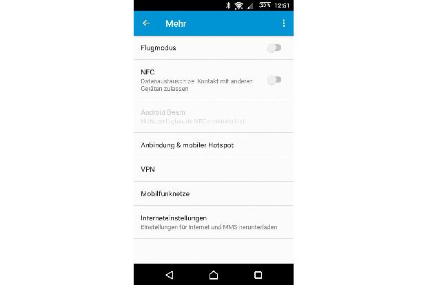 Über die Einstellungen lässt sich das Smartphone als mobiler Hotspot konfigurieren.