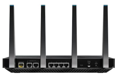 Dank der Bündelung zweier Gigabit-LAN-Ports liefert der Netgear Nighthawk X8 schnelleres WLAN als LAN.