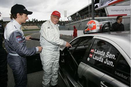 Auch Sohn Matthias Lauda wurde vom Rennfieber gepackt und fährt in der DTM.