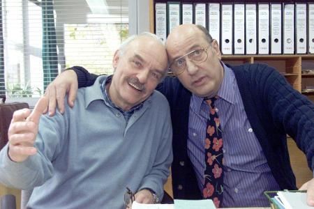 Charles Brauer (l.) und Manfred Krug im Ermittler-Büro