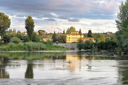 Traumlage am Ufer des Arno: Die Villa La Massa