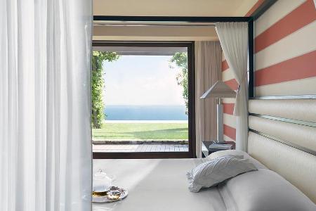 Der Master Bedroom in der Royal Suite des Lefay Resort