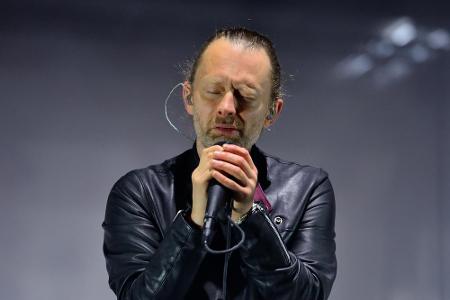 Nicht weniger bekannt ist die ebenfalls britische Alternative-Rock-Band Radiohead. Hier zu sehen: Sänger Thom Yorke (48) bei...