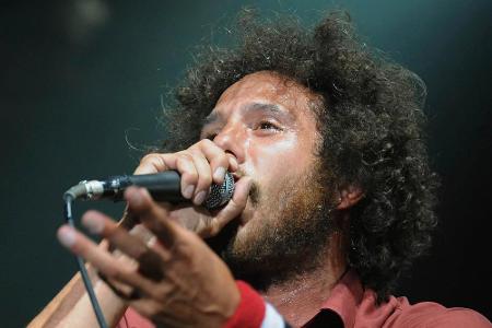 Erstmals nominiert: Die politisch engagierten Crossover-Rocker von Rage Against the Machine, die für ihre unvergleichliche S...