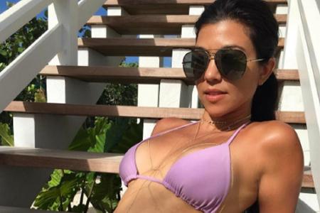 Was ihre Halbschwester Kylie Jenner kann, kann Kourtney Kardashian (37) schon lange: Sie postet dieses Bikini-Foto von sich ...