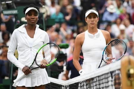 Mit Venus Williams (li.) und Garbine Muguruza (re.) standen sich im Wimbledon-Finale 2017 die an Nummer zehn und 14 gesetzte...