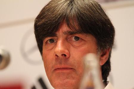 Der Bundestrainer Joachim Löw während einer Pressekonferenz.