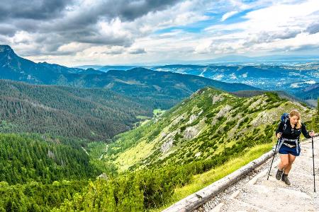 Die Hohe Tatra bietet abwechslungsreiche Wander- und Klettertouren mit unterschiedlichem Schwierigkeitsgrad