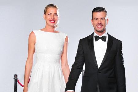 Model und D-Jane Giulia Siegel (42) und ihr Partner Gourmet-Koch Ludwig Heer (36).