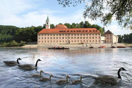 Der Donaudurchbruch mit dem Kloster Weltenburg