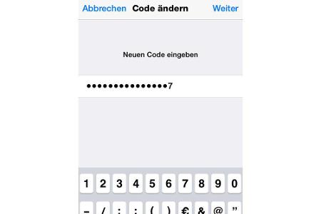 Der herkömmliche vierstellige Code zum Entriegeln des iPhones ist nicht sonderlich sicher. Im Menüpunkt 
