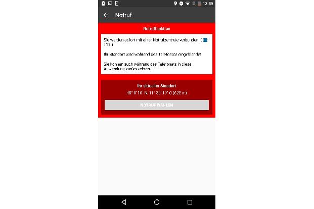 Die App des Alpenvereins verfügt über eine Notruf-Funktion.
