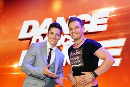 Die Kunstturner Marcel Nguyen (l.) und Andreas Bretschneider