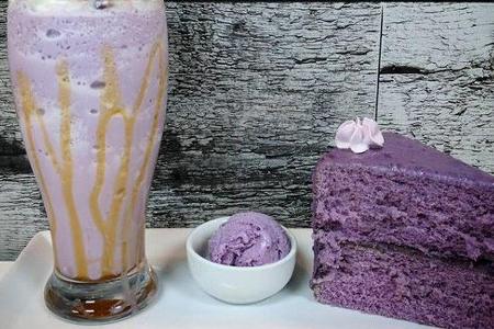 Desserts werden dank der lila Ube-Wurzel zum Hingucker
