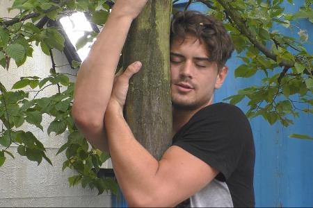 Musste sich an einen Baum klammern: Dominik Bruntner