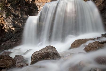 Die Kuhfluchtfälle am Walderlebnispfad in Farchant