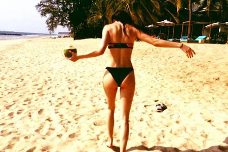 Kendall Jenner zeigt ihre Strand-Figur