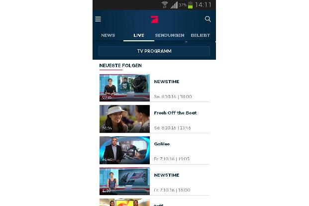 ProSieben - Live TV, Mediathek