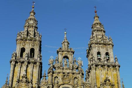 Die Kathedrale von Santiago de Compostela - unter ihr soll der Apostel Jakobus begraben sein
