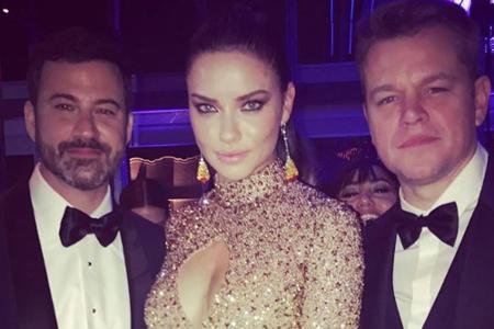 Bei der After Party versuchte Adriana Lima die 