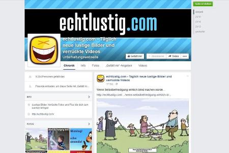 echtlustig.com - Diese Gruppe unterhält ihre mittlerweile 9.204 Mitglieder jeden Tag mit neuen lustigen Bildern und Videos.