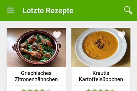 Rezepte aus ganz Europa finden Sie beispielsweise in der iOS- und Android-App 