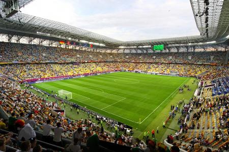 Deutsche Fans erinnern sich womöglich an die Arena zu Lwiw, zu Deutsch Lemberg. Bei der EM 2012 fanden hier zwei Vorrundenma...