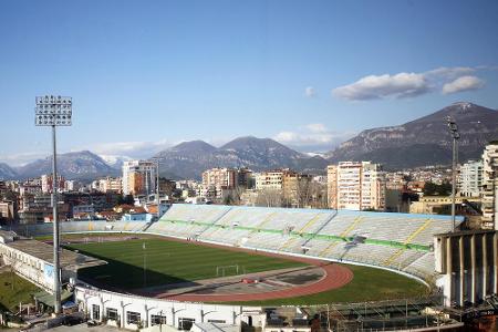 Das Qemal Stafa Stadium im albanischen Tirana ist Geschichte. Denn es wurde abgerissen, hier soll das neue Nationalstadion e...