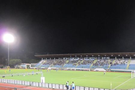 Auch Jogis Jungs kickten hier schon vor gut 7.000 Zuschauern: in San Marino. Ganz bescheiden wird es Stadio Olimpico gerufen...
