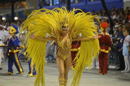 Ein straffes Programm durchlaufen die Samba-Tänzerinnen in Rio beim Training. Ergebnis: Die 