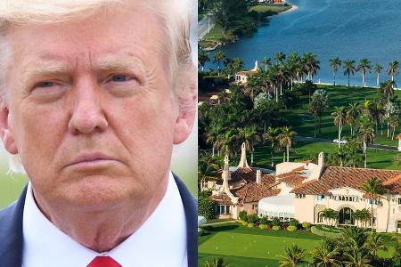 Donald Trump lebt seit dem Auszug aus dem Weißen Haus in seinem Luxusresort in Palm Beach. Donald Trump lebt seit dem Auszug aus dem Weißen Haus in seinem Luxusresort in Palm Beach.