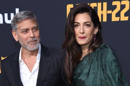 George und Amal Clooney auf einer Filmpremiere im Jahr 2019