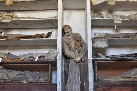 Die Mumien in Palermo sind teilweise sehr gut erhalten.
