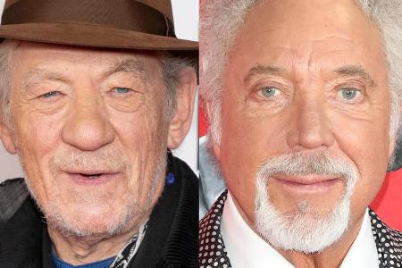 Ian McKellen (li.) und Tom Jones wurden bereits gegen das Coronavirus geimpft.