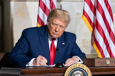 Seine letzte Amtshandlung: Donald Trump (Foto) schrieb seinem Nachfolger, US-Präsident Joe Biden, einen Brief.