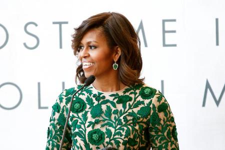 Michelle Obama freut sich über den Erfolg von Amanda Gorman.