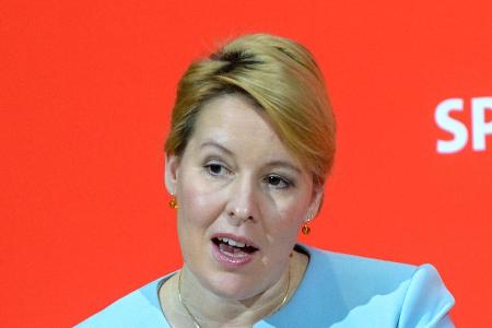 Franziska Giffey bei einem Auftritt in Berlin.