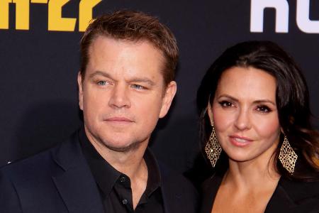 Matt Damon mit seiner Ehefrau Luciana Barroso