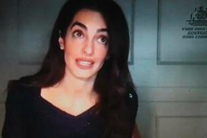 Holpriges Wiedersehen mit Amal Clooney