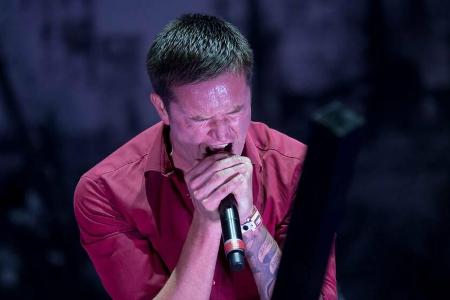 Heaven Shall Burn auf dem Highfield-Festival.